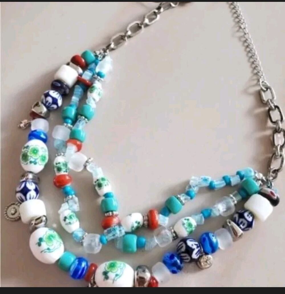 Free People Shaker Shakra Beaded Necklace NWT